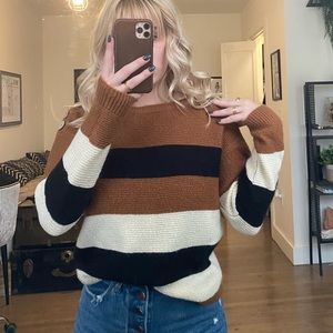 Color block sweater